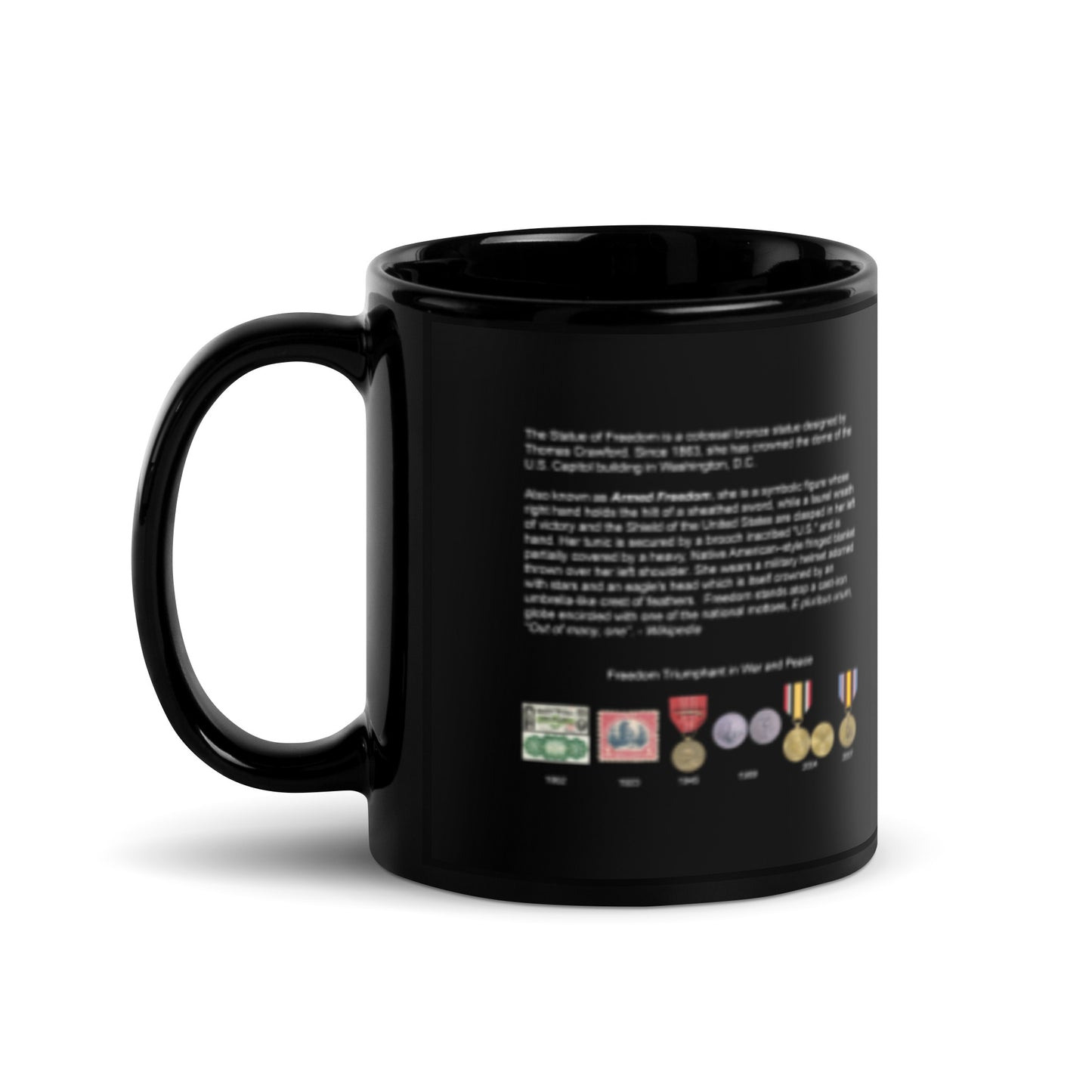 Freedom - Mug in Glossy Black