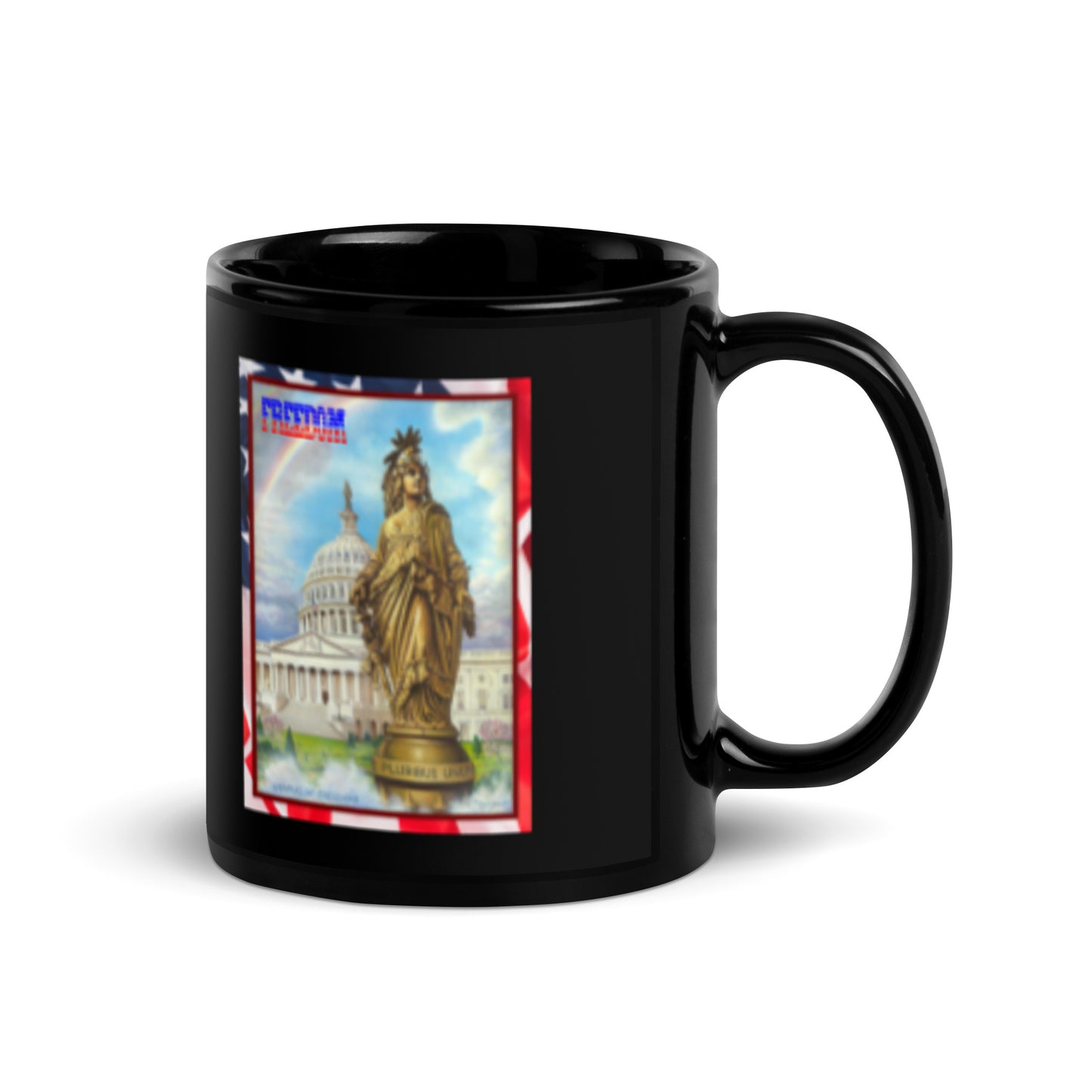 Freedom - Mug in Glossy Black