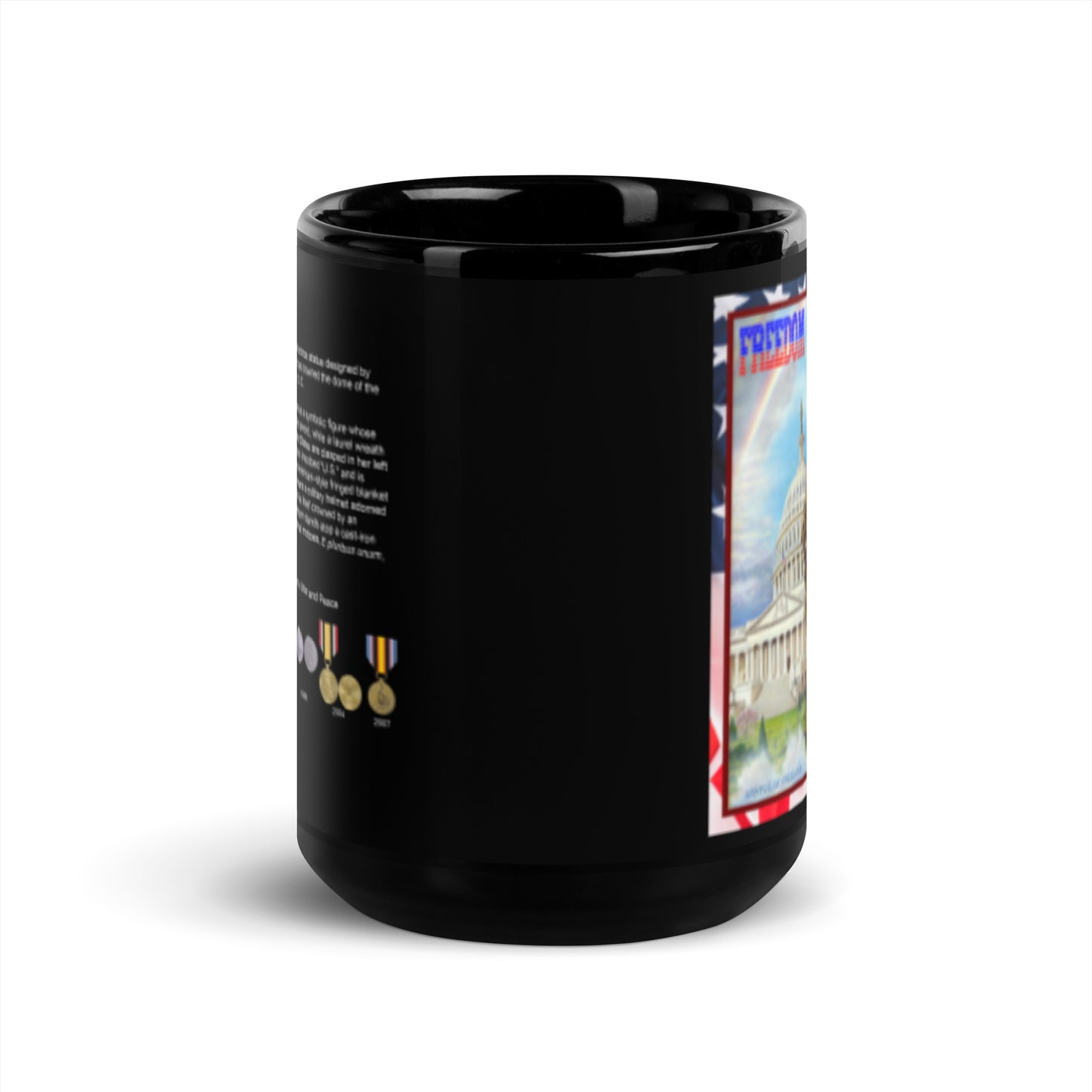 Freedom - Mug in Glossy Black