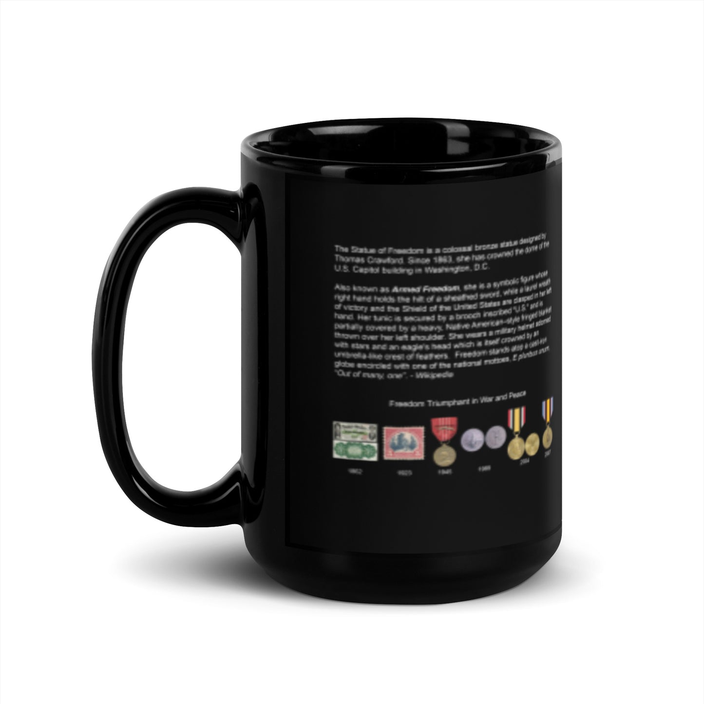Freedom - Mug in Glossy Black
