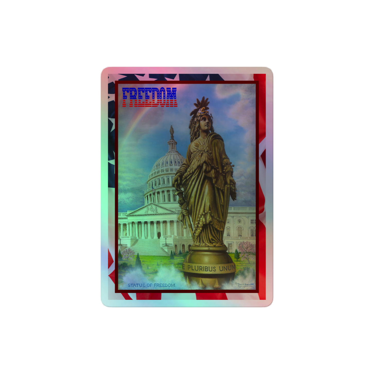 Freedom - Holographic Stickers