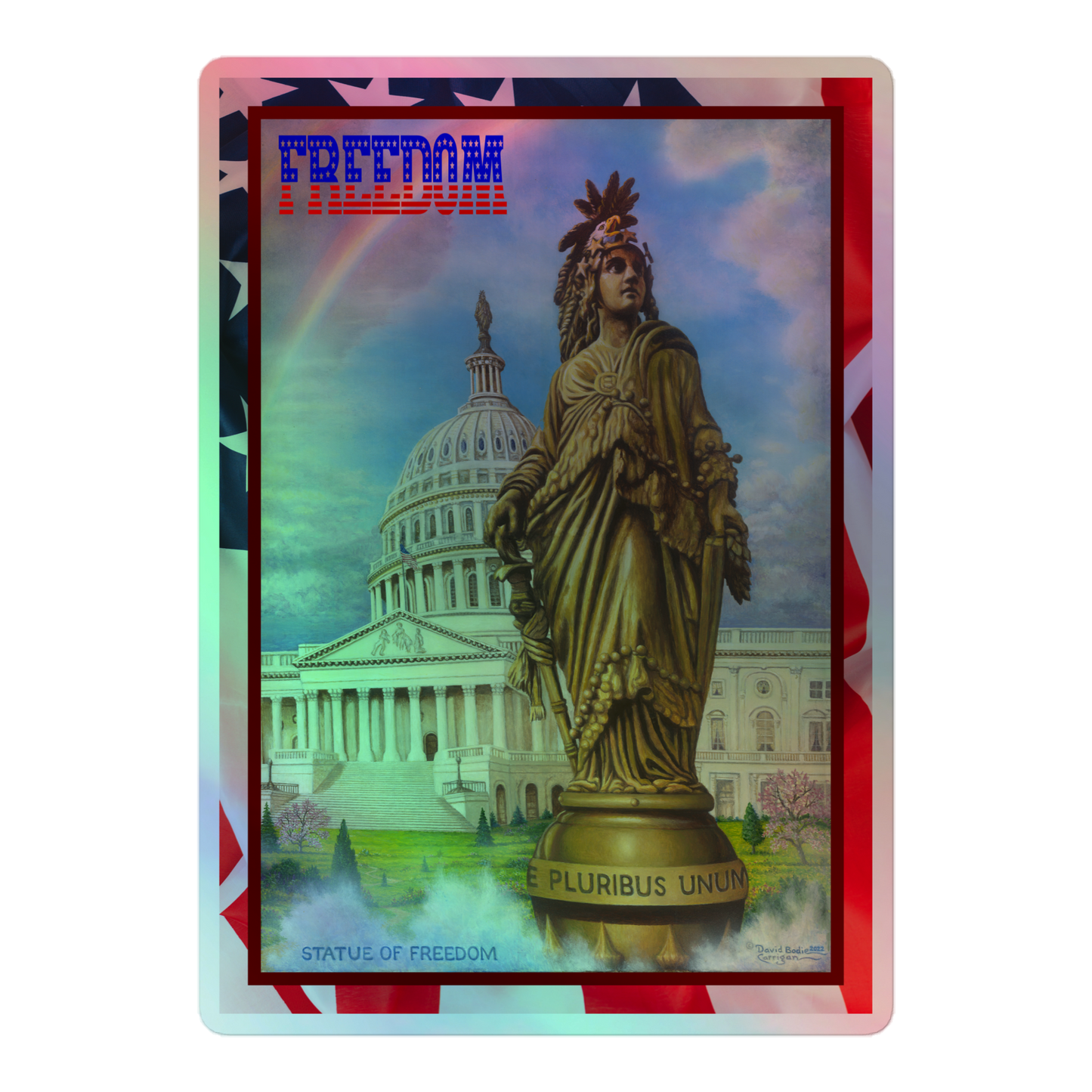 Freedom - Holographic Stickers