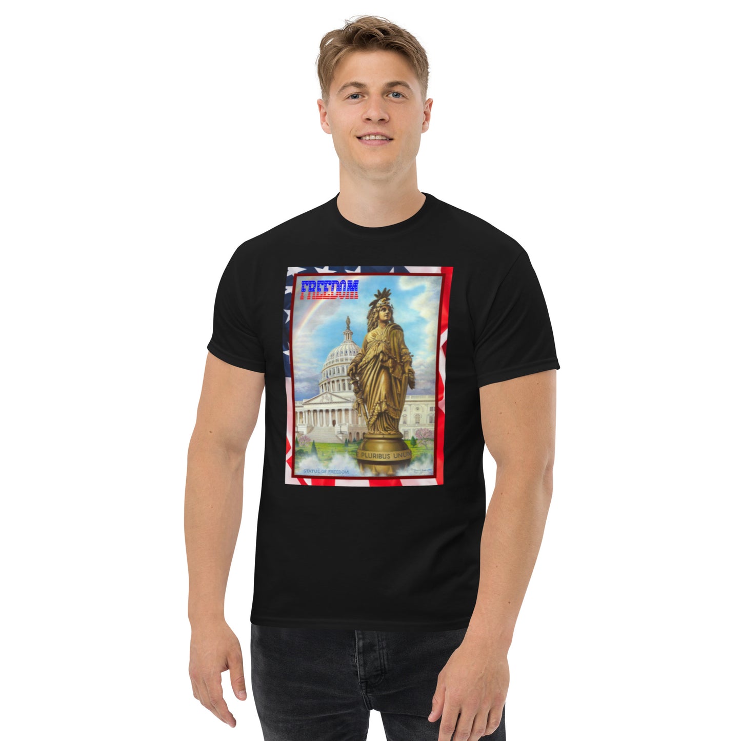 Freedom - Classic Tee - Dark Shirt w/White Text
