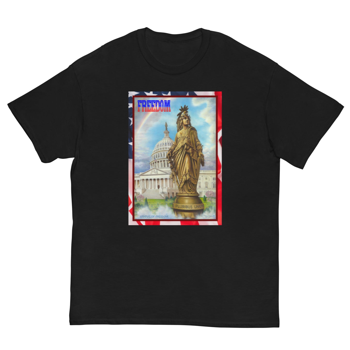 Freedom - Classic Tee - Dark Shirt w/White Text