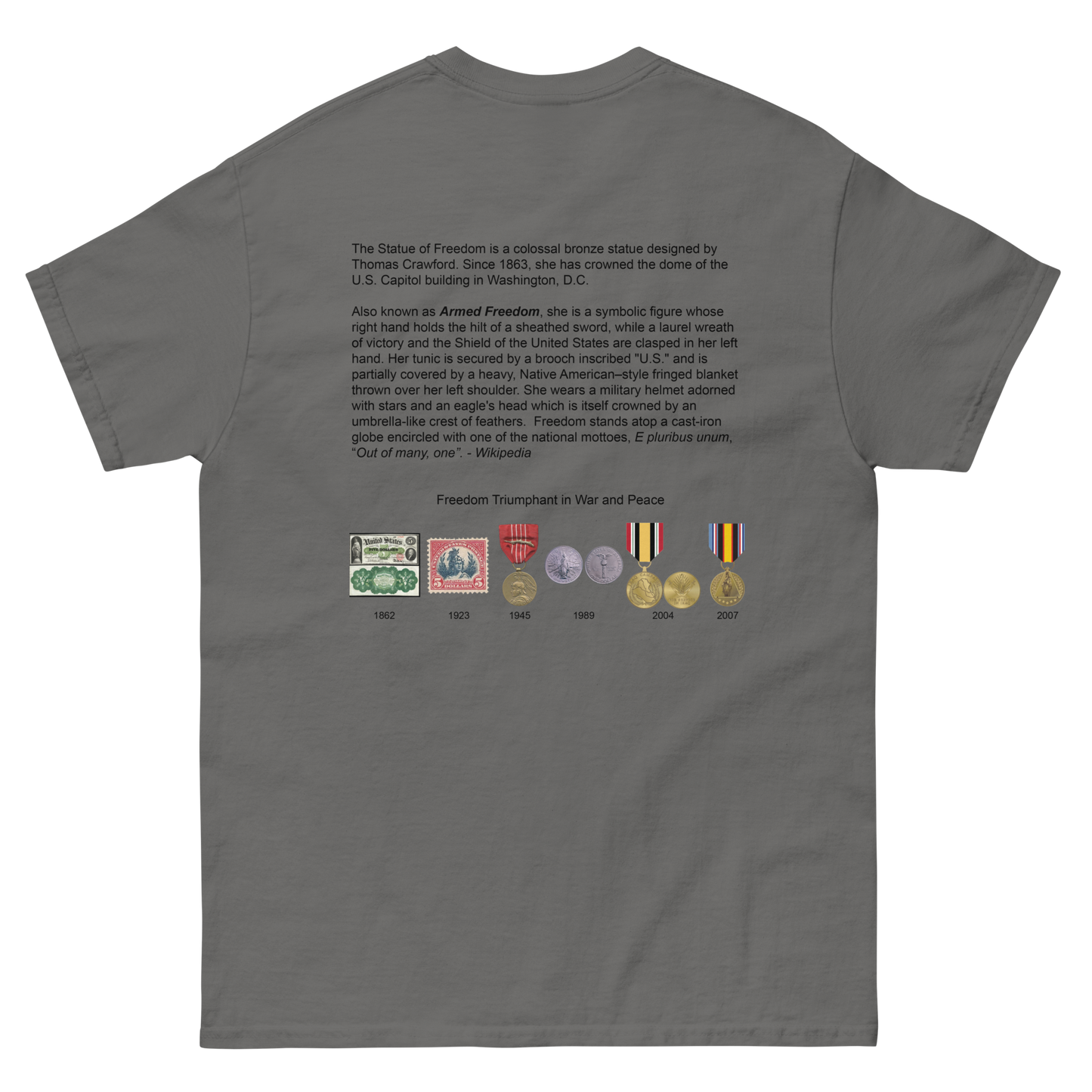 Freedom - Classic Tee - Light Shirt w/Black Text