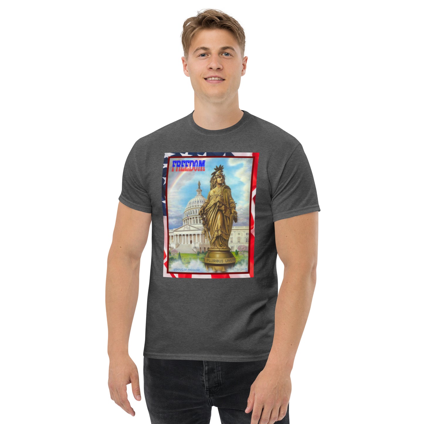 Freedom - Classic Tee - Dark Shirt w/White Text
