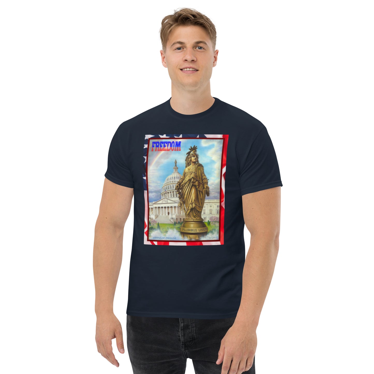 Freedom - Classic Tee - Dark Shirt w/White Text