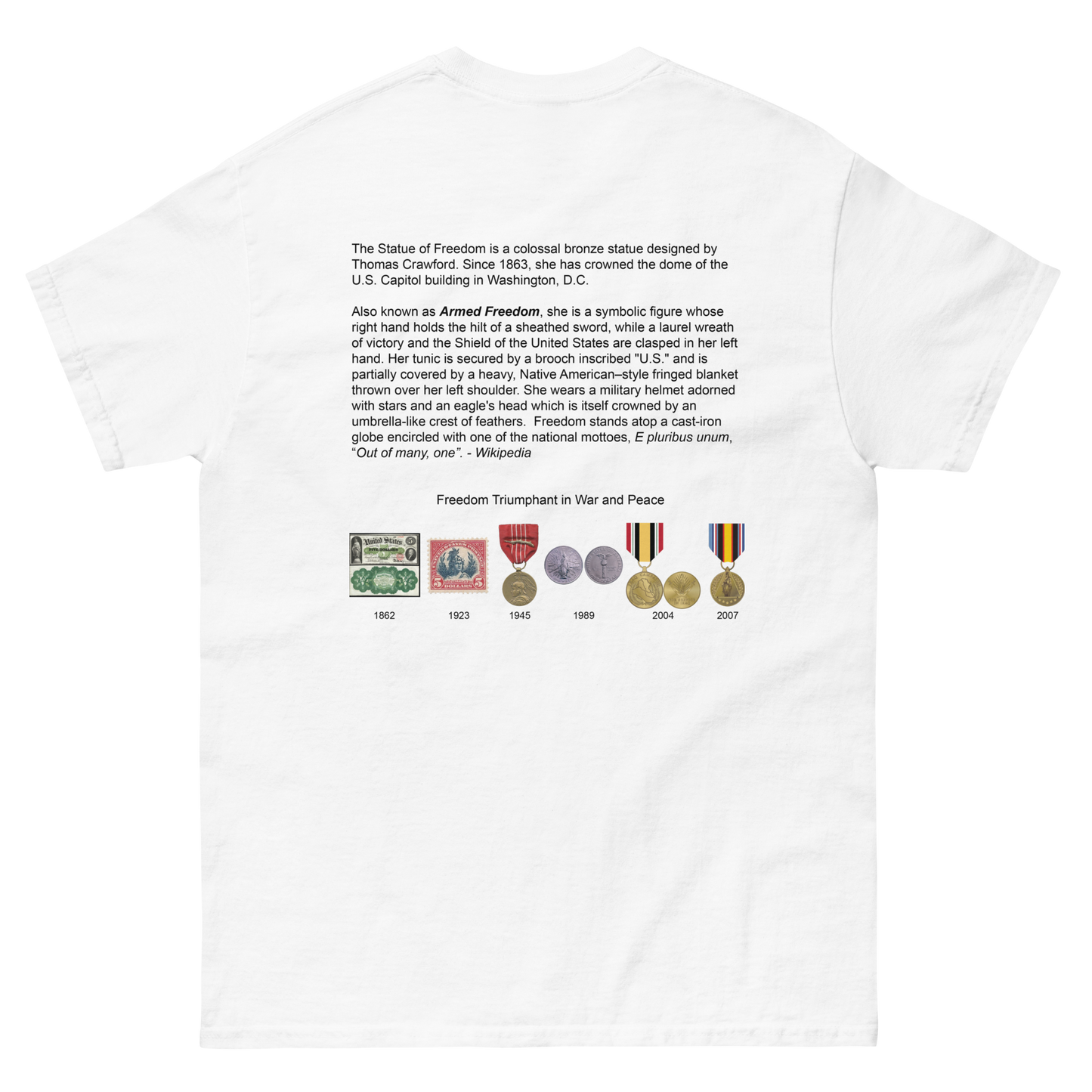 Freedom - Classic Tee - Light Shirt w/Black Text