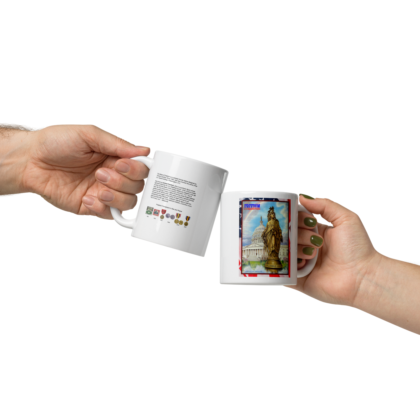 Freedom - Mug in Glossy White