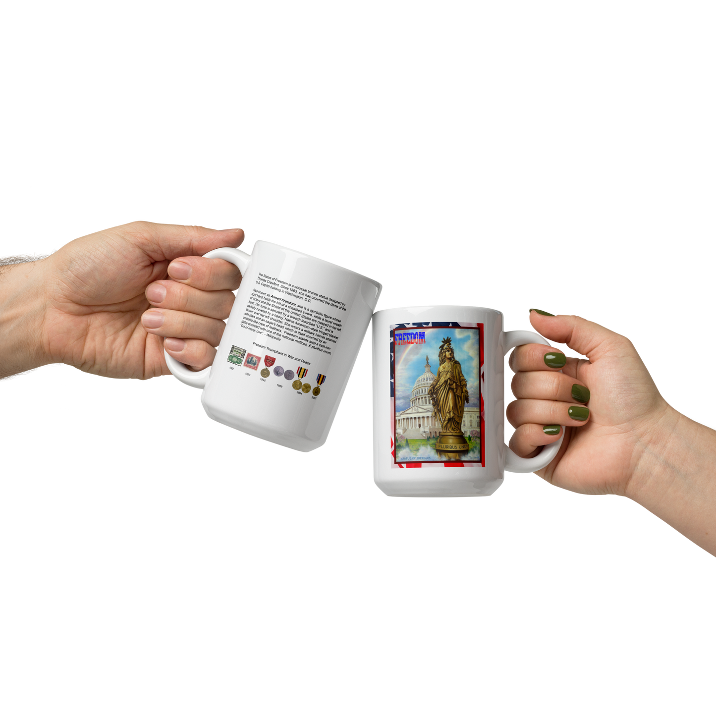 Freedom - Mug in Glossy White