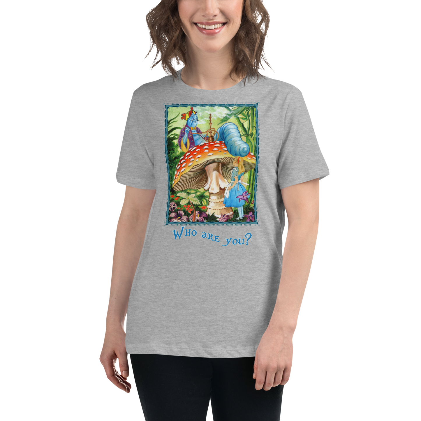 Alice & the Hookah-smoking Character - Women's Relaxed T-Shirt