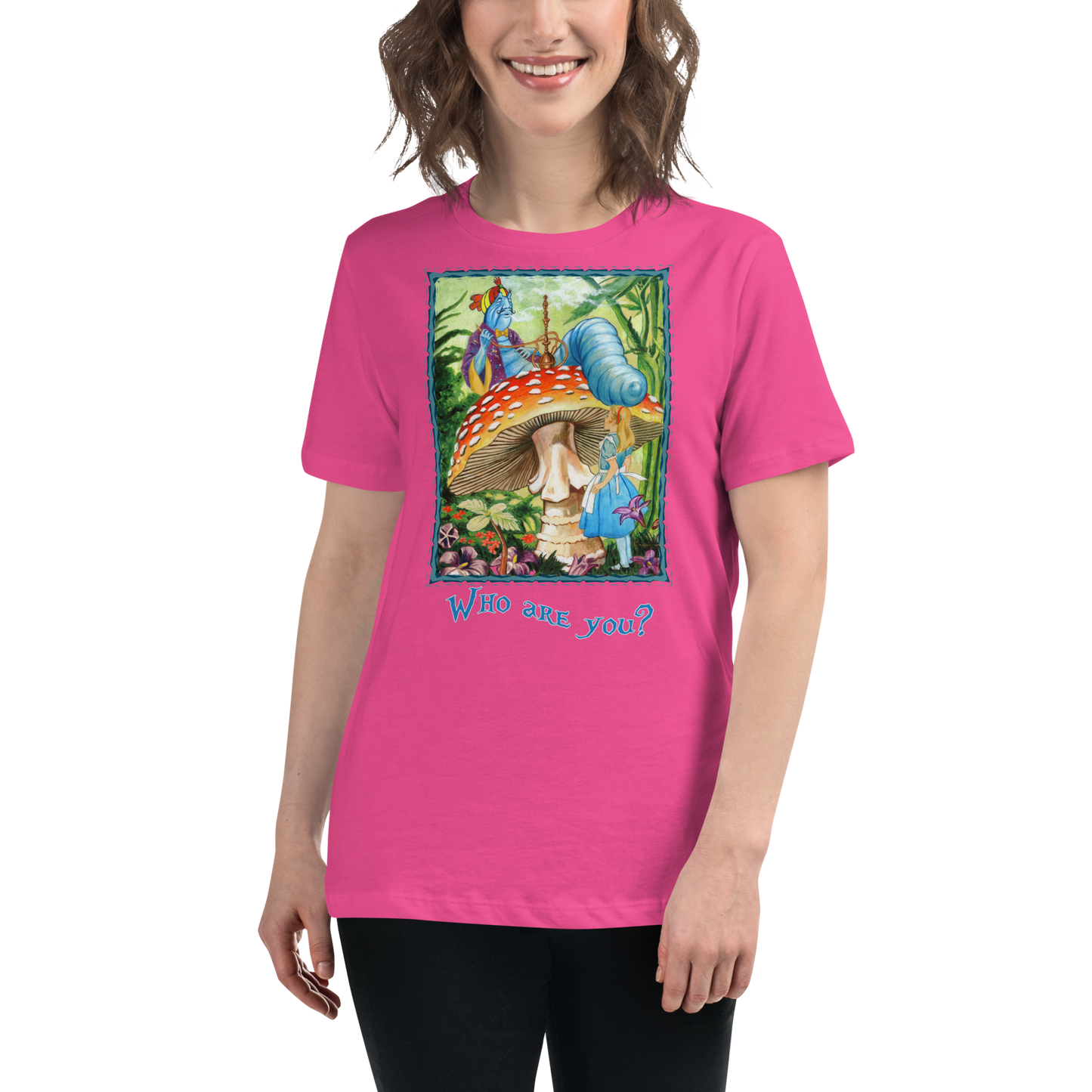 Alice & the Hookah-smoking Character - Women's Relaxed T-Shirt