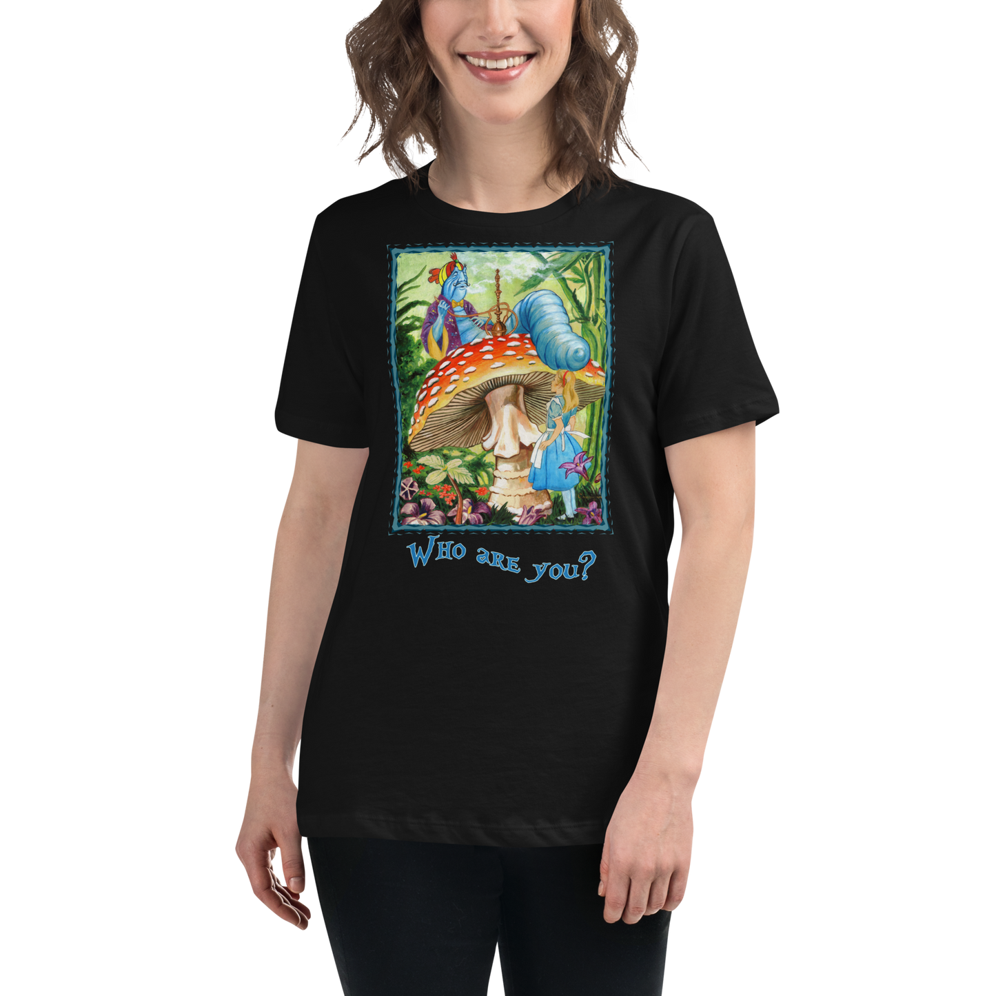 Alice & the Hookah-smoking Character - Women's Relaxed T-Shirt