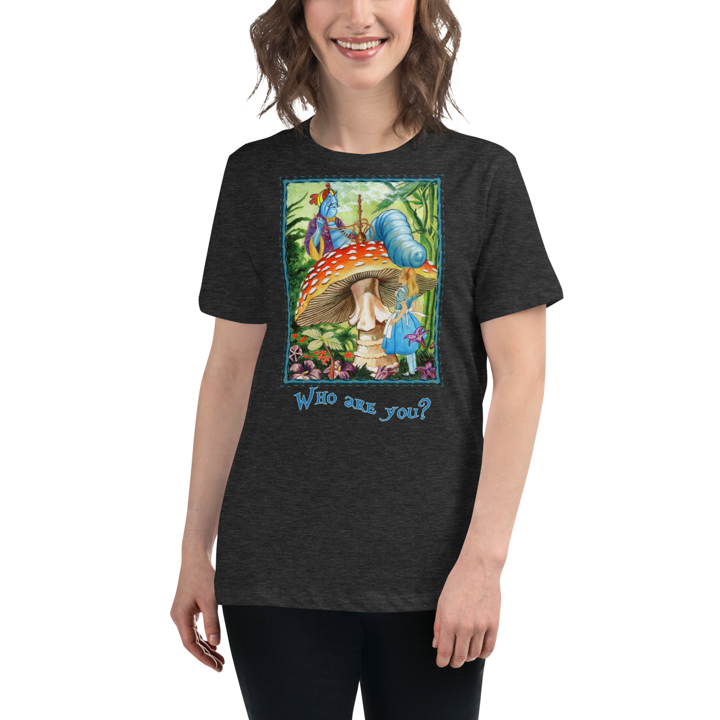 Alice & the Hookah-smoking Character - Women's Relaxed T-Shirt