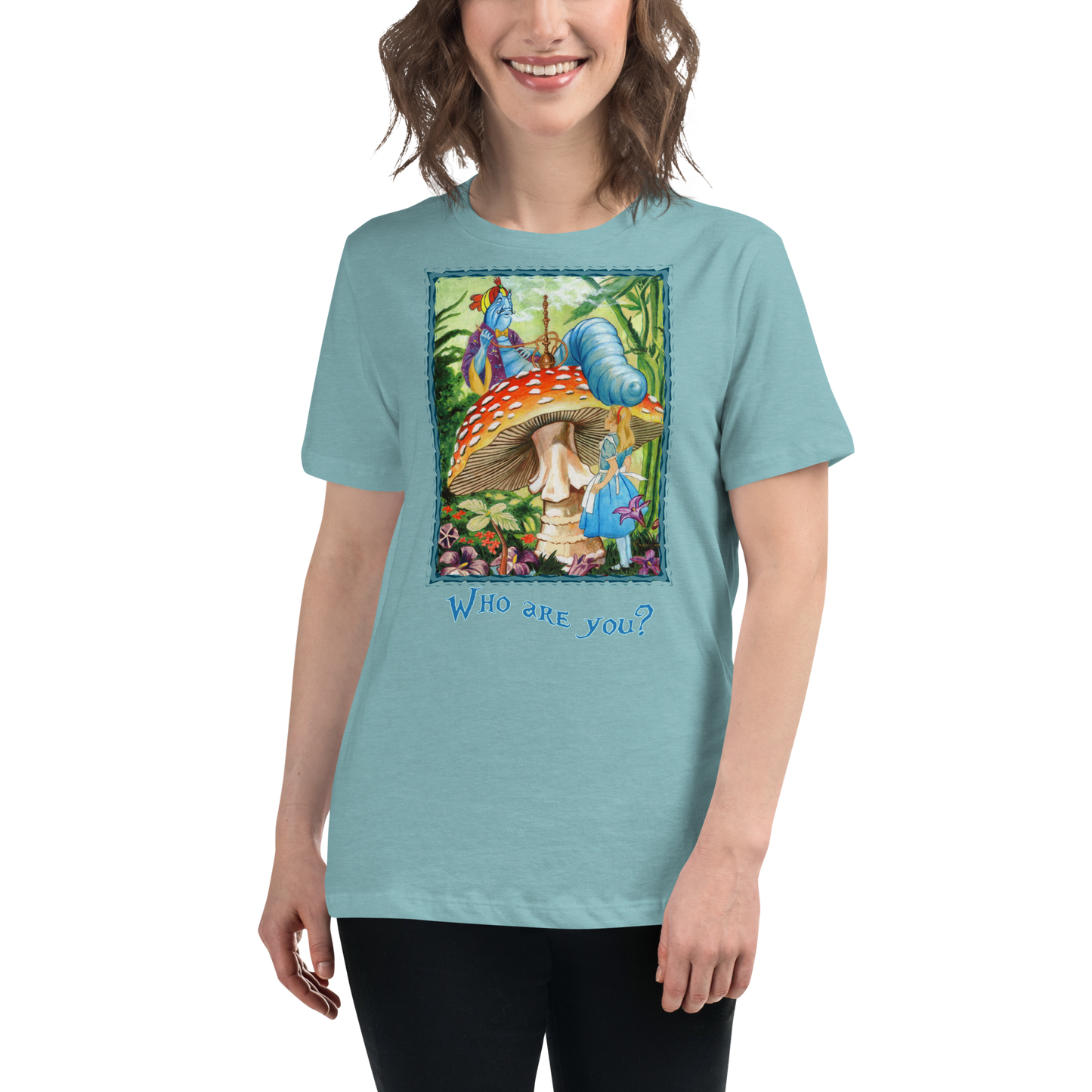 Alice & the Hookah-smoking Character - Women's Relaxed T-Shirt