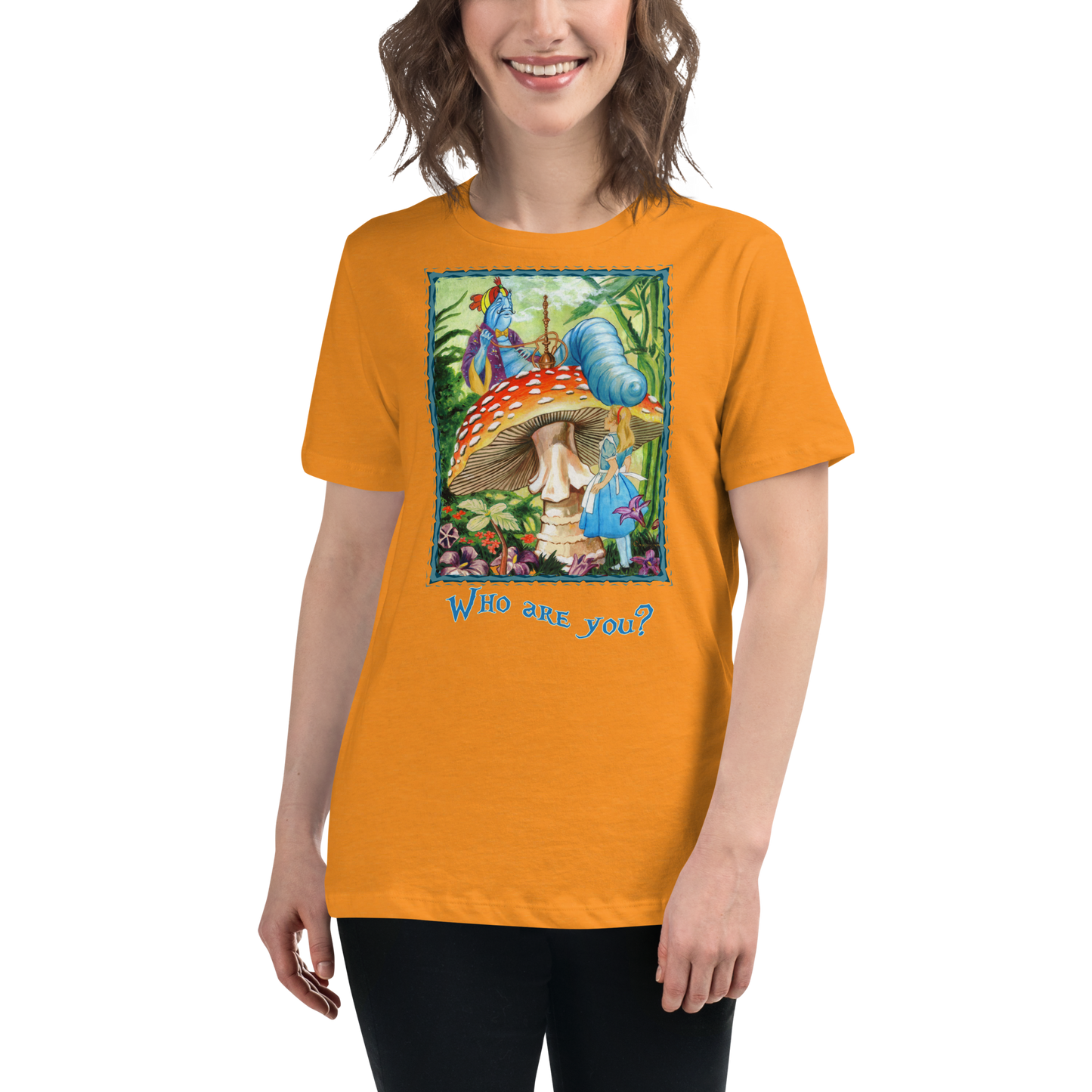 Alice & the Hookah-smoking Character - Women's Relaxed T-Shirt