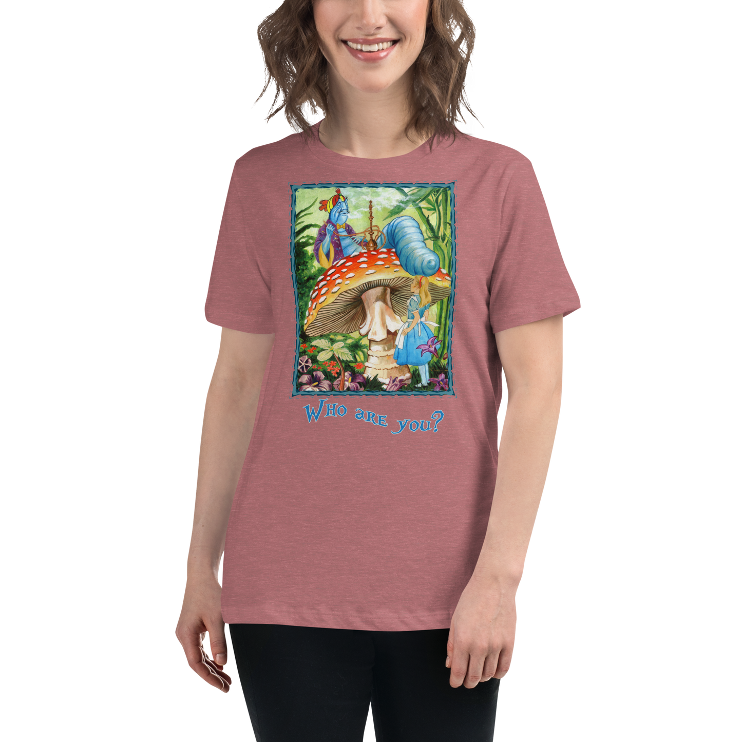 Alice & the Hookah-smoking Character - Women's Relaxed T-Shirt