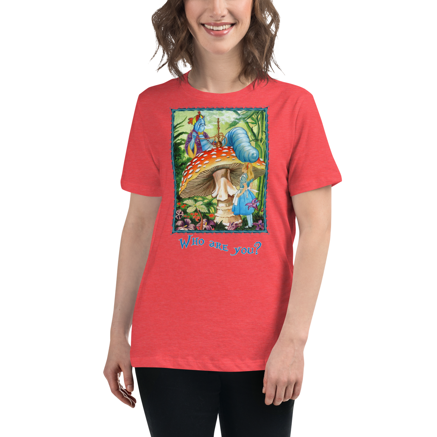 Alice & the Hookah-smoking Character - Women's Relaxed T-Shirt