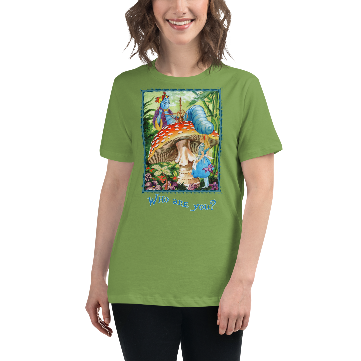 Alice & the Hookah-smoking Character - Women's Relaxed T-Shirt