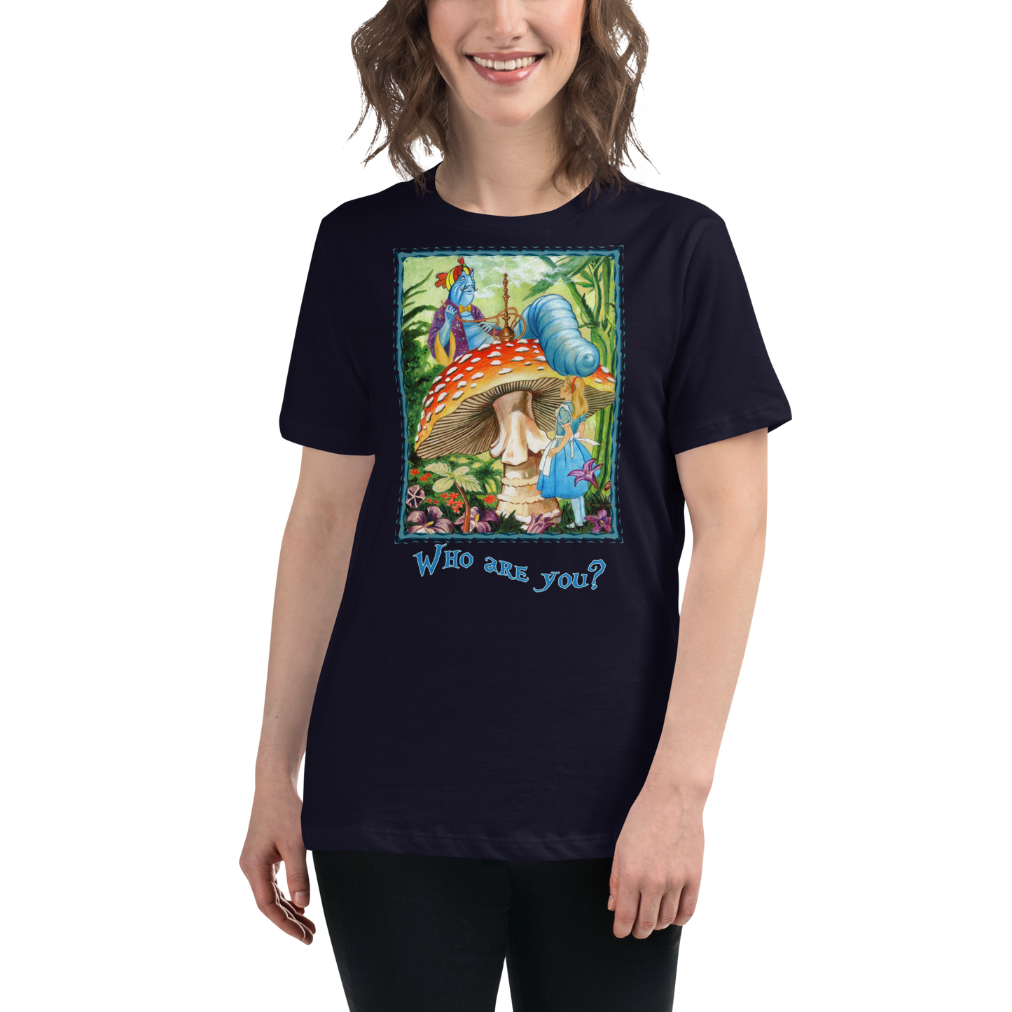Alice & the Hookah-smoking Character - Women's Relaxed T-Shirt