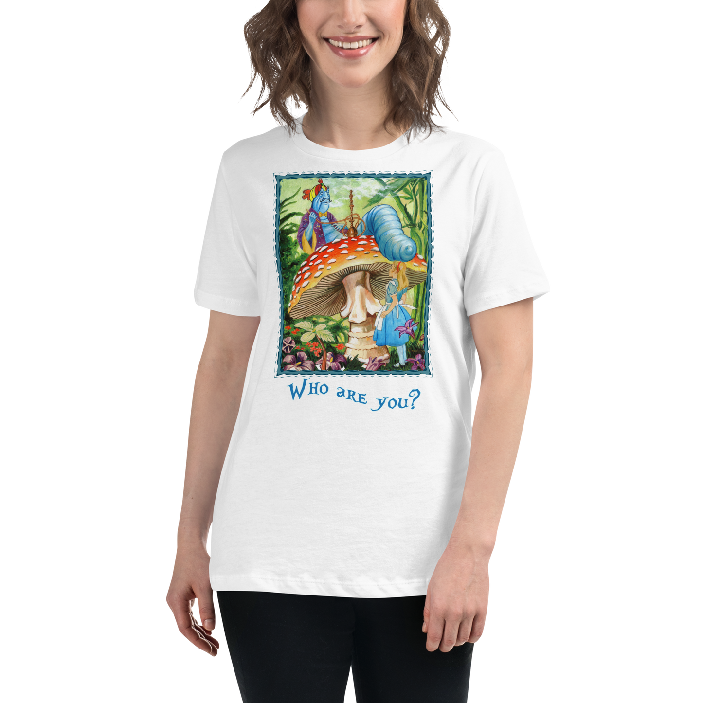 Alice & the Hookah-smoking Character - Women's Relaxed T-Shirt
