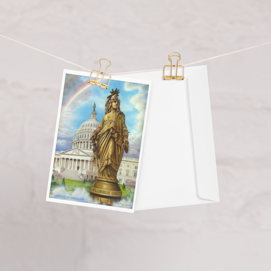 Statue of Freedom - Greeting Card