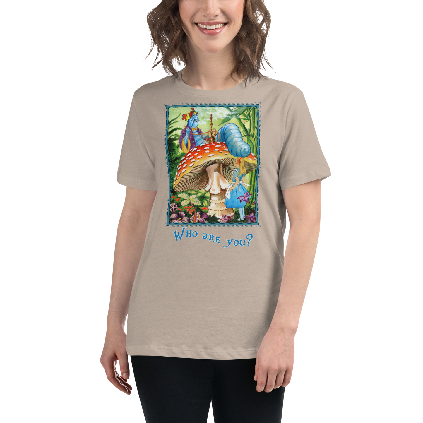 Alice & the Hookah-smoking Character - Women's Relaxed T-Shirt