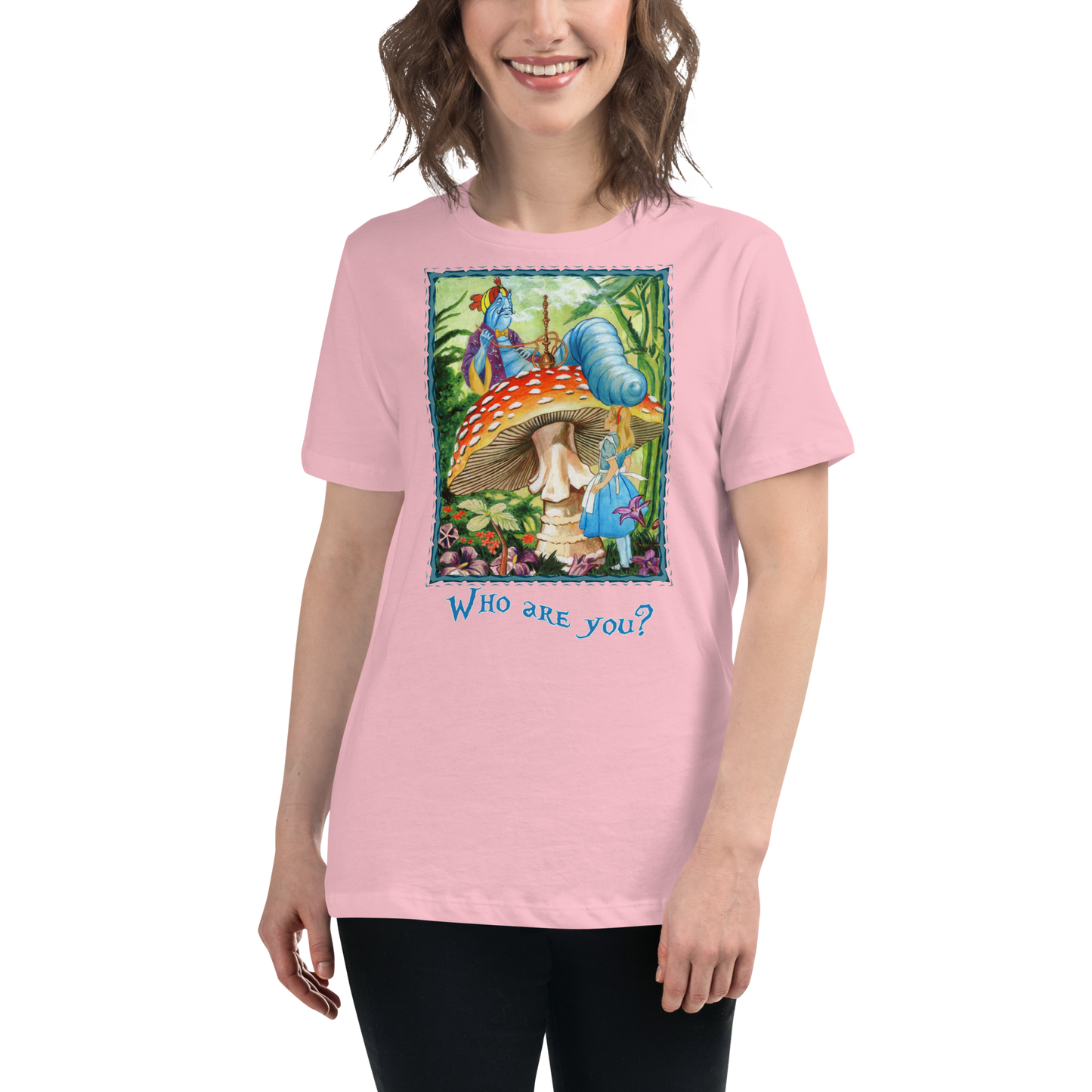 Alice & the Hookah-smoking Character - Women's Relaxed T-Shirt