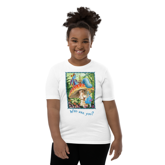 Alice & the Hookah-Smoking Character - Youth Short Sleeve T-Shirt